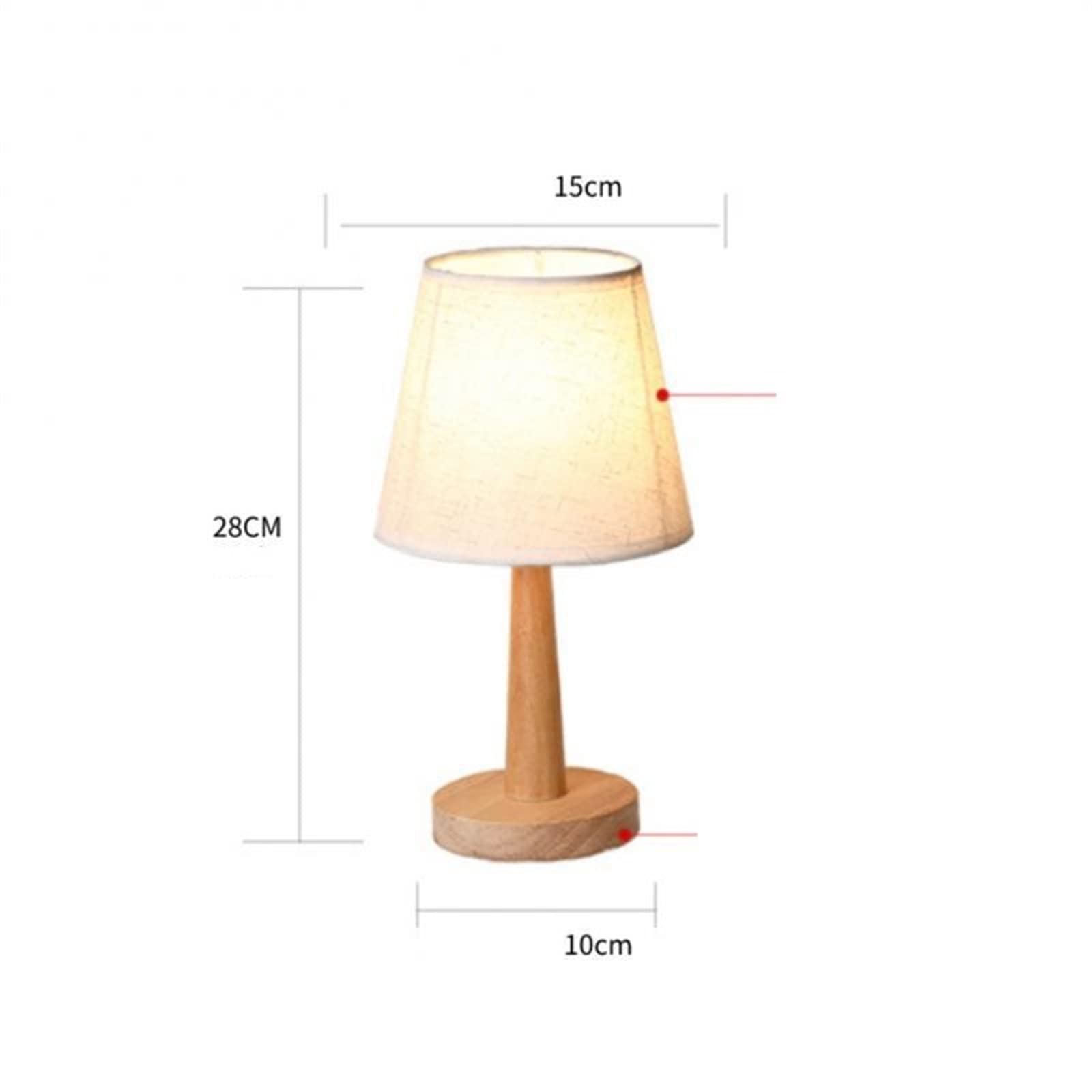 Buy ZALHIN Lamps Dimmable Linen Lamp Shade Table Lamp LED Table